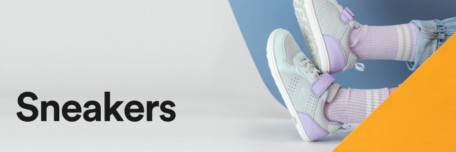 Barefoot sneakers and low top shoes for kids